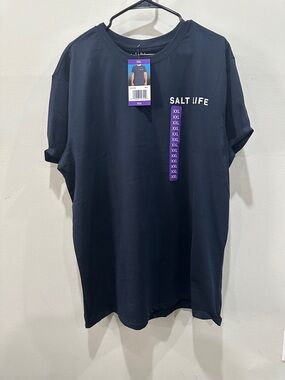 Salt Life Men's Black Crew Neck T-Shirt
